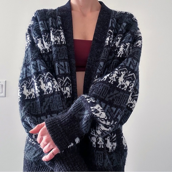 vintage alpaca cardigan 🦙 - Picture 12 of 14